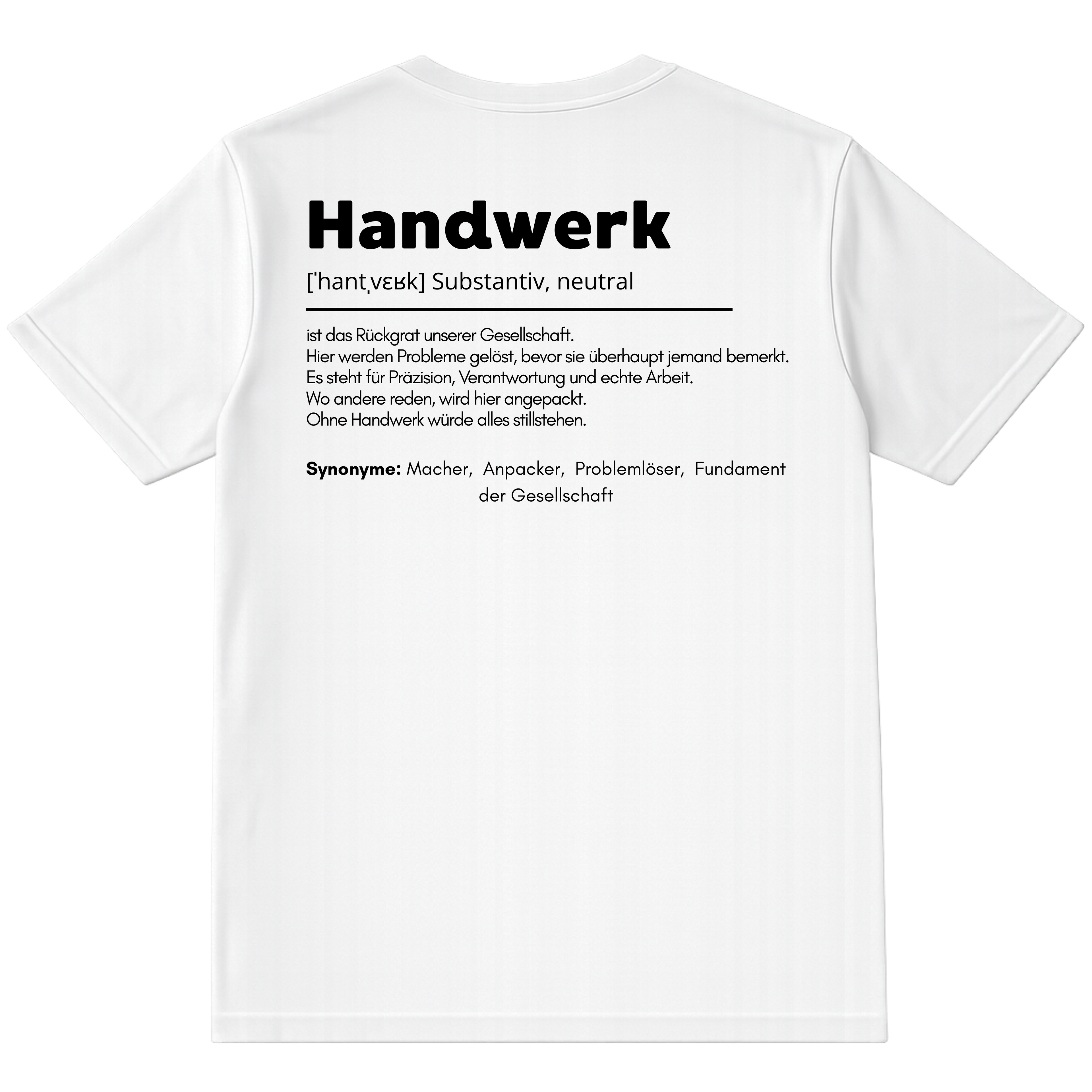 DEFINITION HANDWERK SHIRT (BACKPRINT)