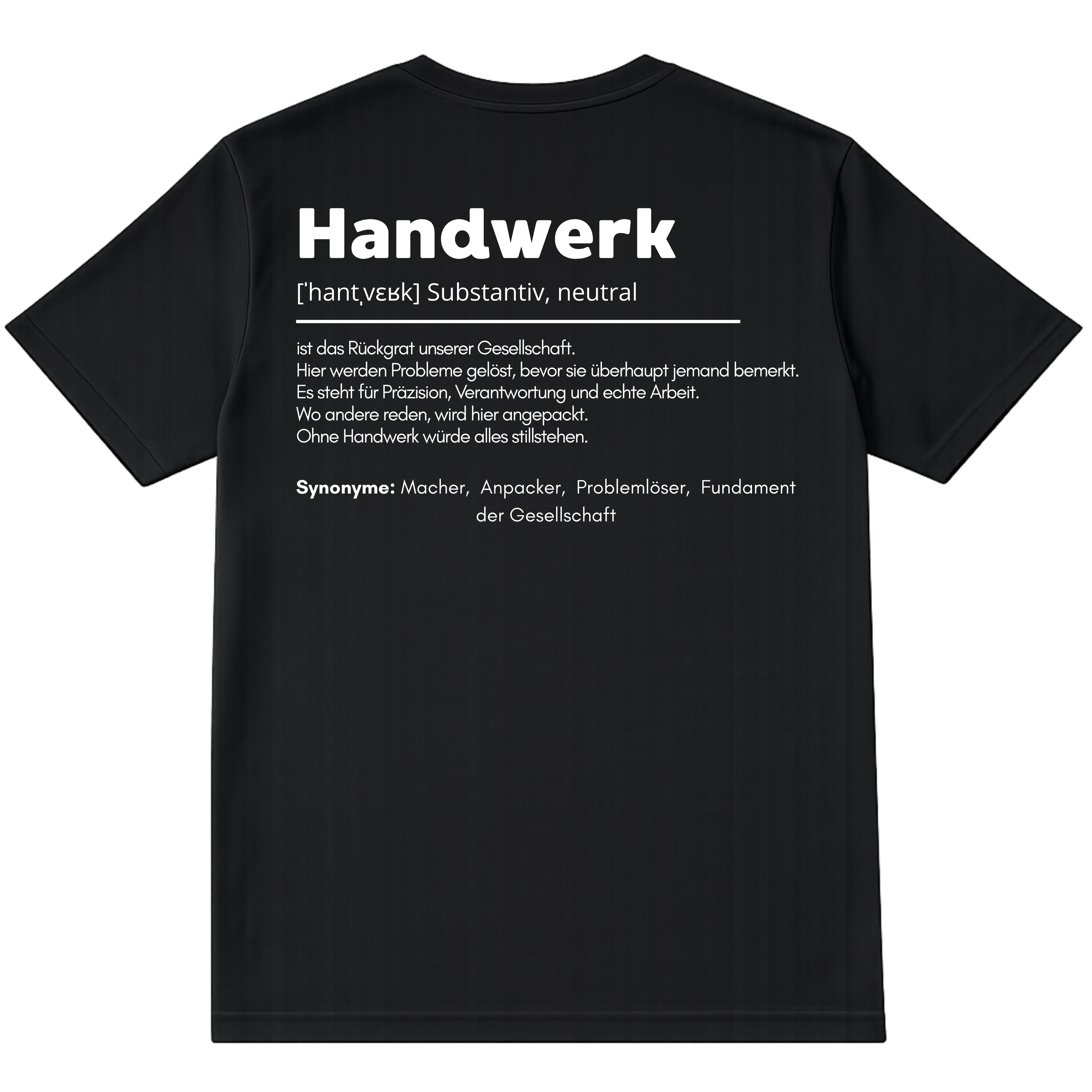 DEFINITION HANDWERK SHIRT (BACKPRINT)